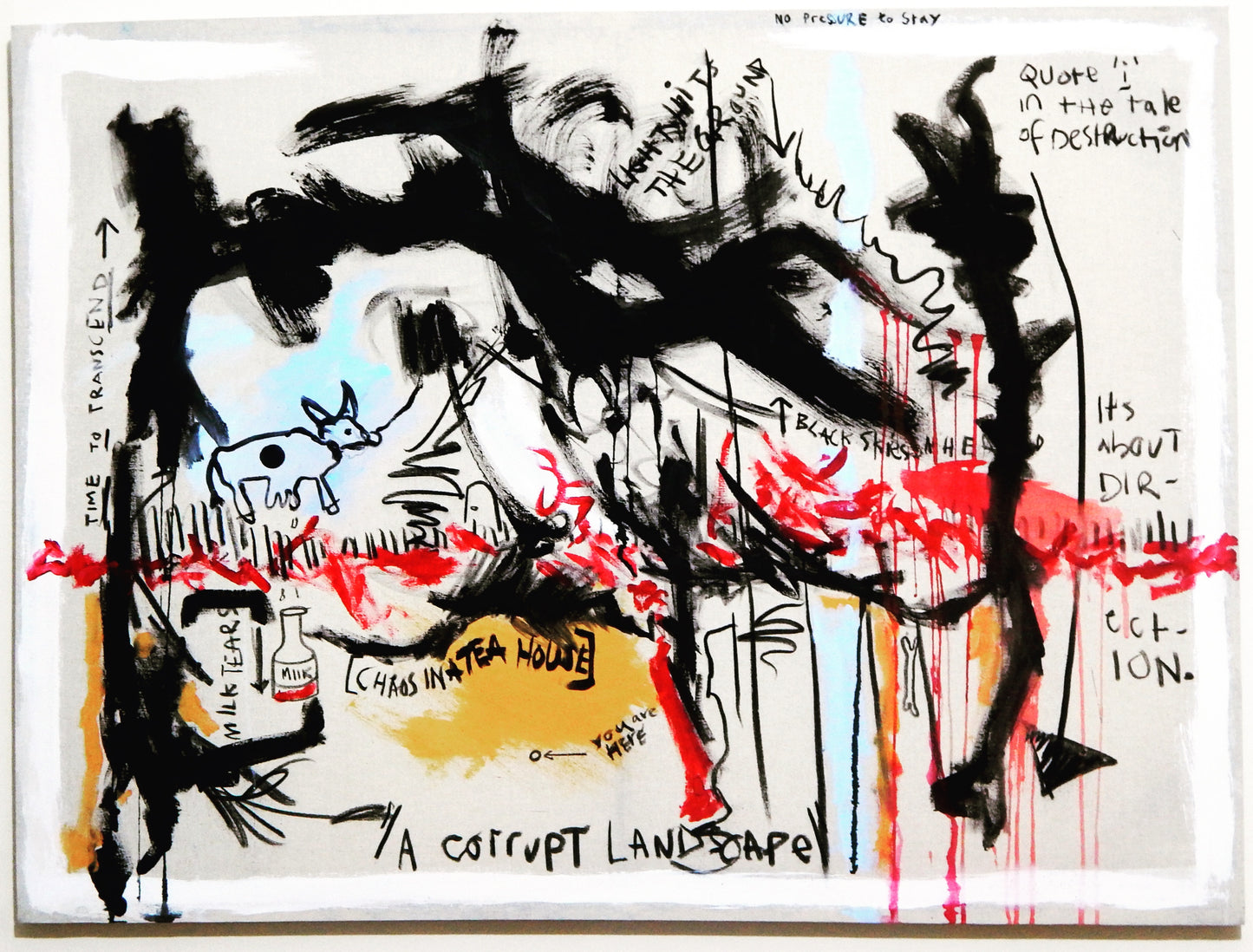 Chaos in a Tea House — Original Painting